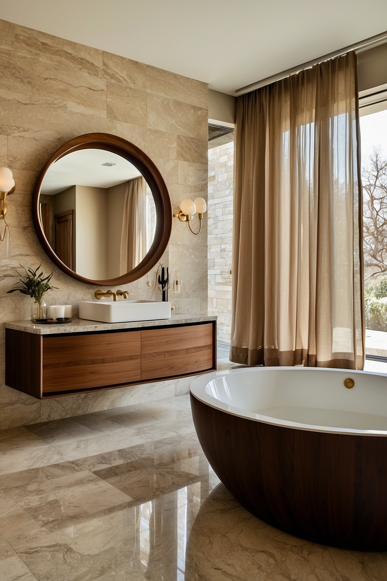 Floating bathroom vanity