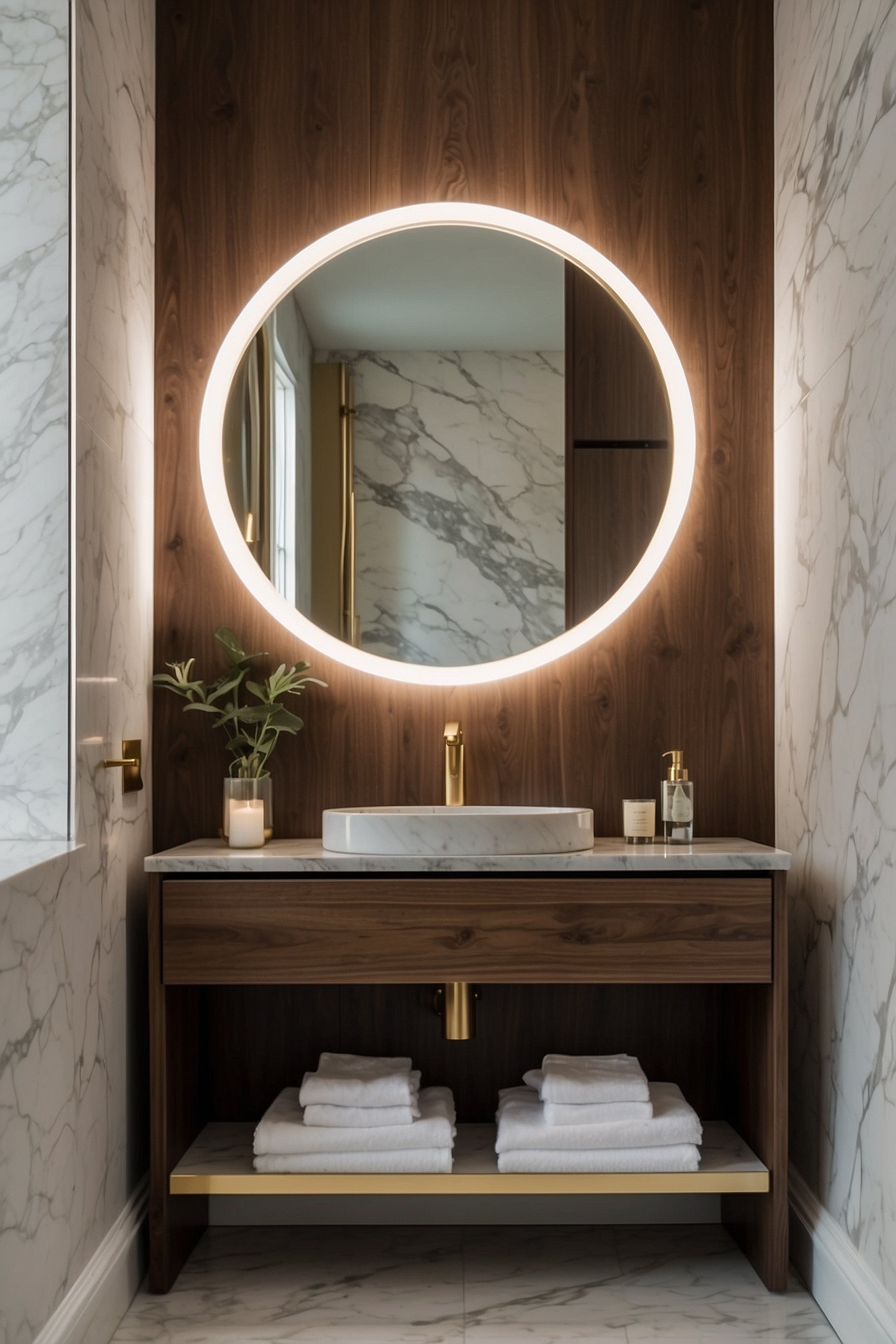 LED bathroom mirror