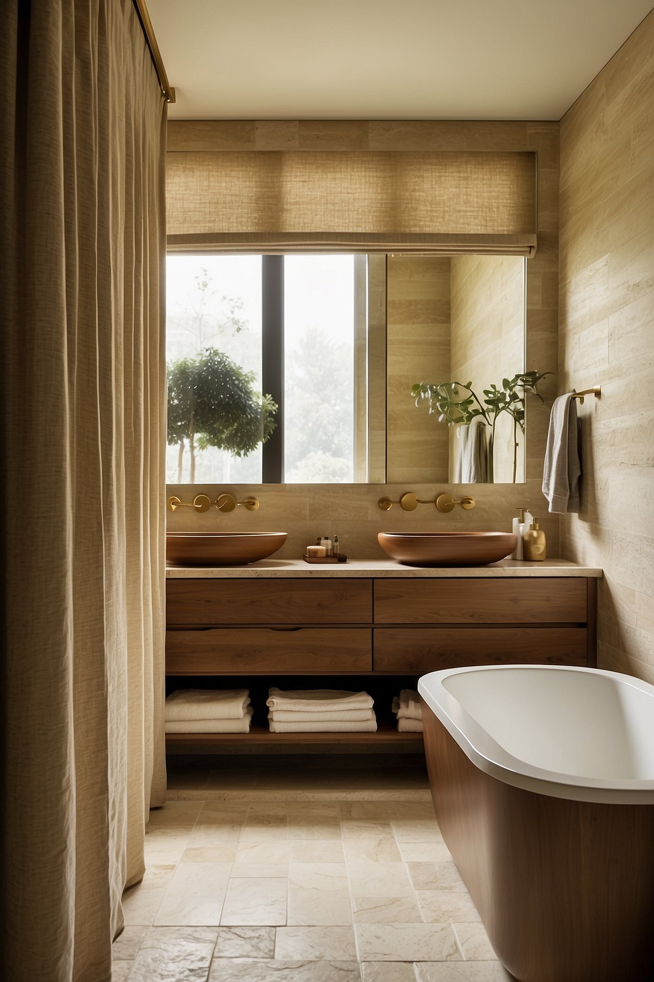 Flush mount brass ceiling light