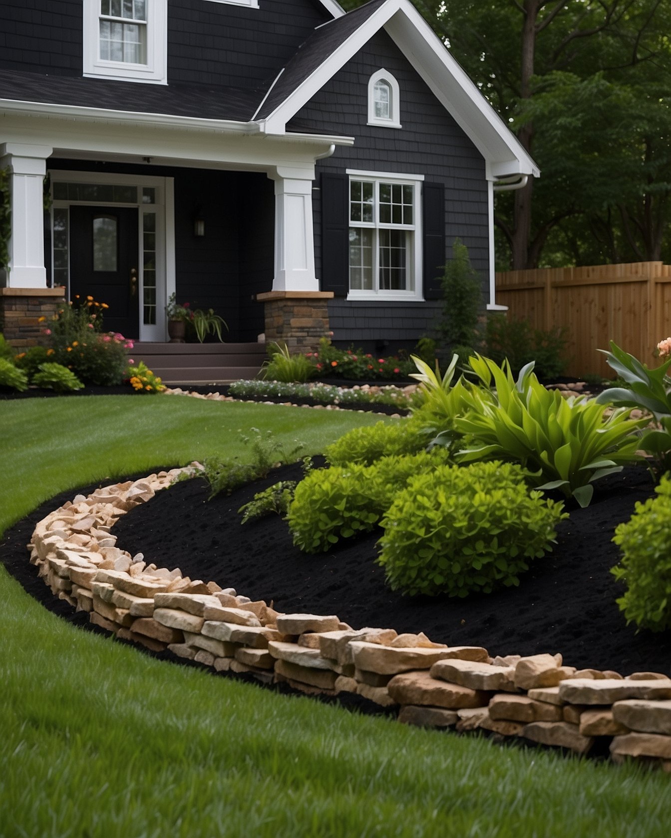 Dimex EasyFlex black landscape edging defining flower bed border