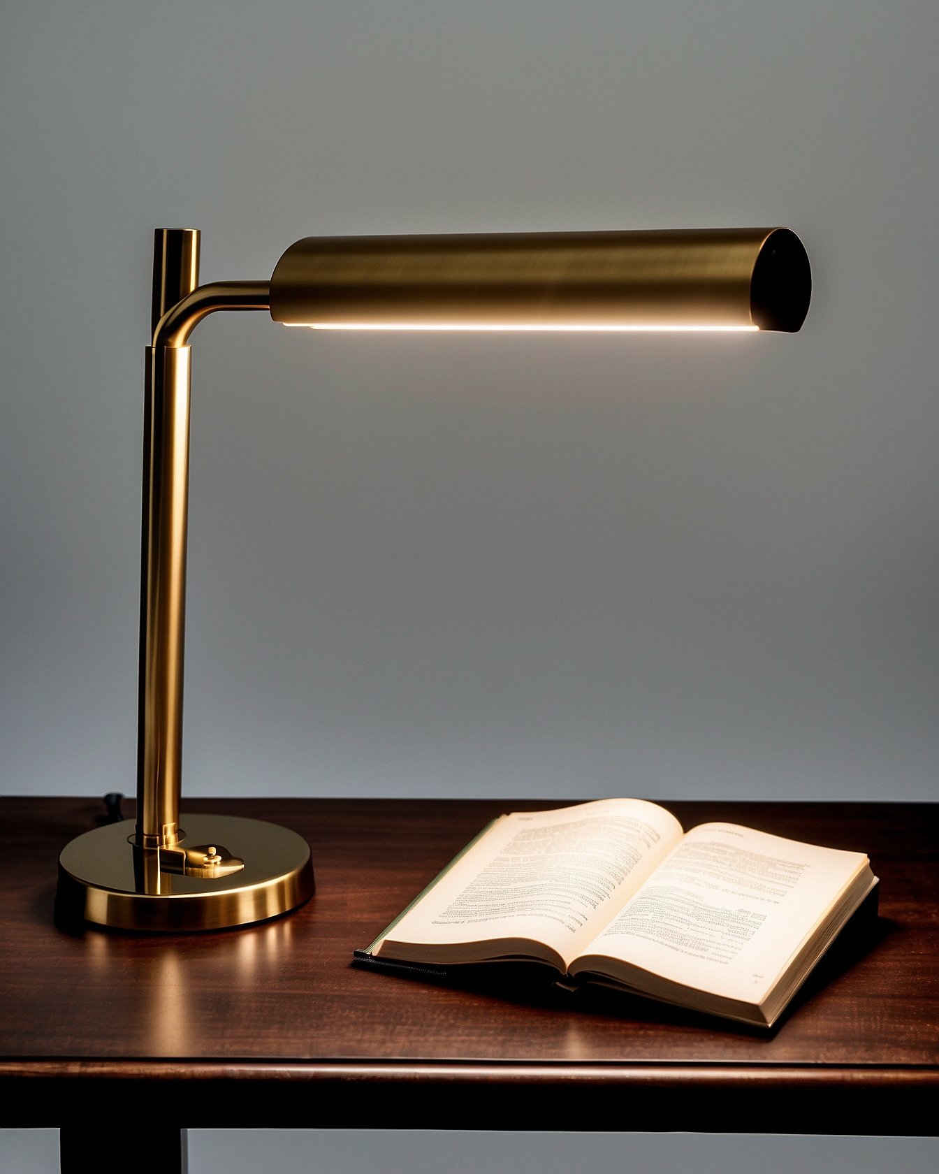 LED desk lamp with adjustable arm and warm white light