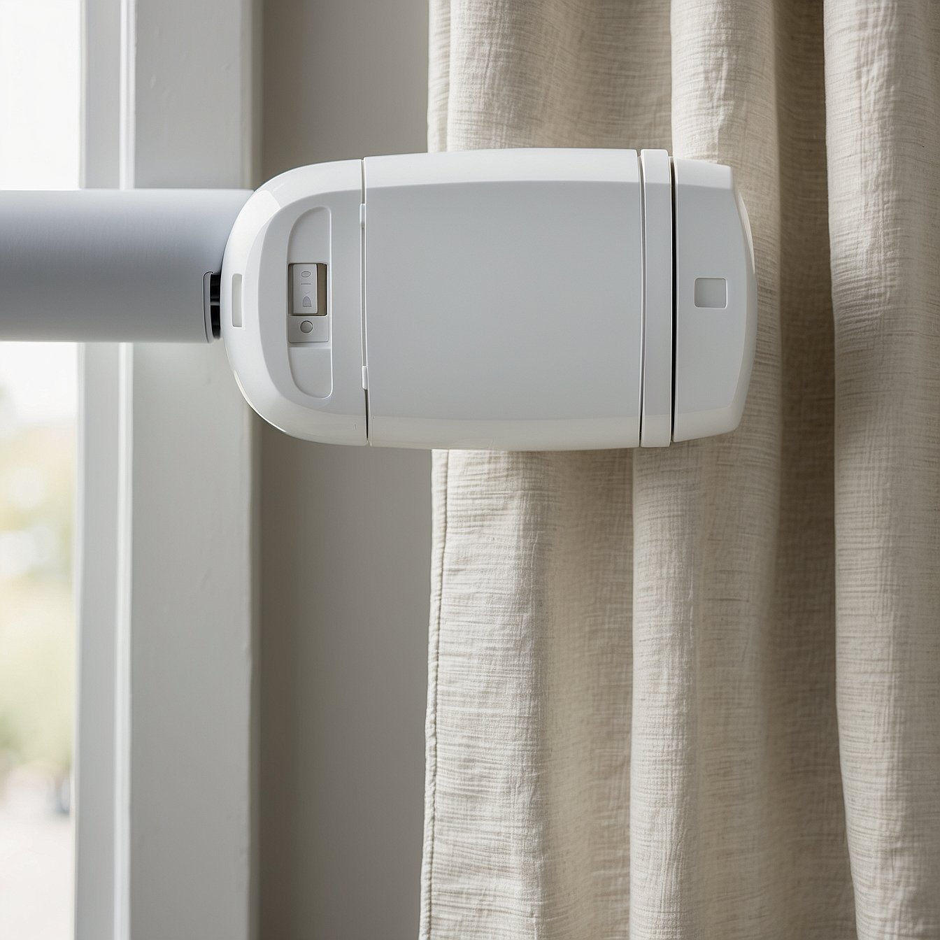 SwitchBot smart curtain motor on rod
