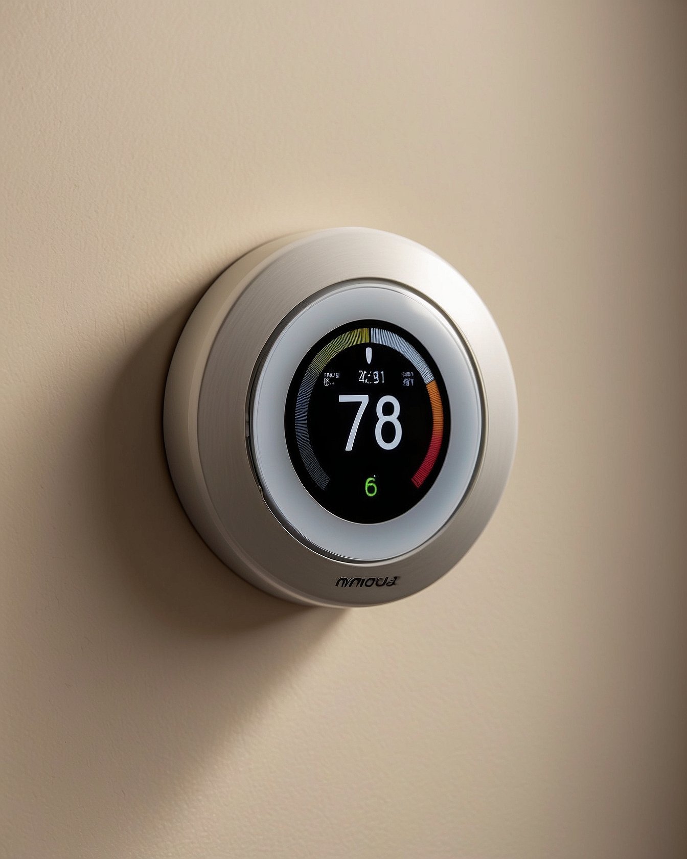 Amazon Smart Thermostat simple black round display budget friendly